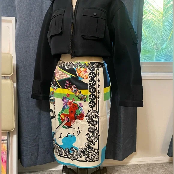 Versace collection skirt Rockmantic print! Size 44